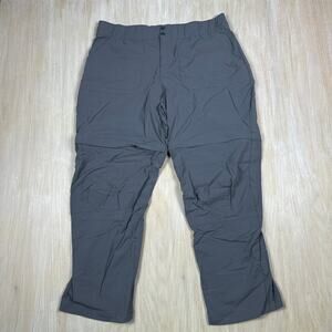 Columbia Gray Convertible Hiking Pants Zip Off Lightweight Outdoor Trail XL